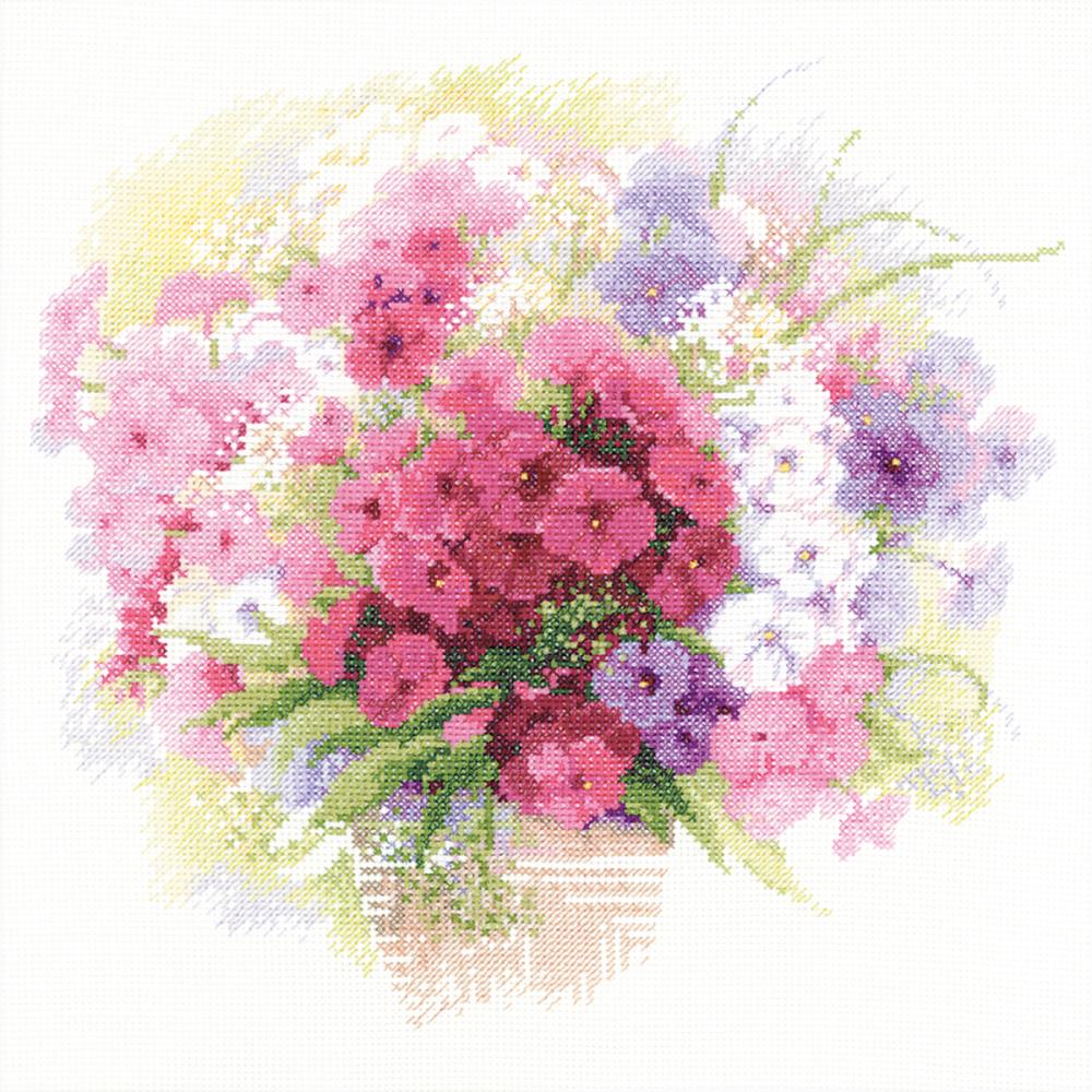 Watercolor Phlox (14 Count) Counted Cross Stitch Kit